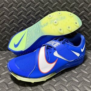 Nike Air Zoom Long Jump Track Shoes Elite Racer Blue Mens Size 9.5‎